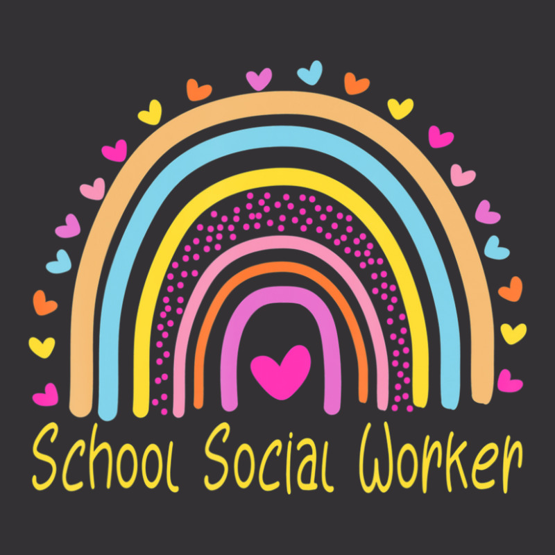 School Social Worker Rainbow Vintage Short by kentuckykonpha9 | Artistshot