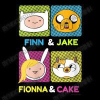 Womens Cn Adventure Time Finn & Jake Fionna & Cake Box Up Maternity Scoop Neck T-shirt | Artistshot