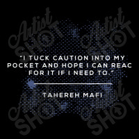 Dystopian I Tuck Caution Into My Pocket Quote Adjustable Cap | Artistshot