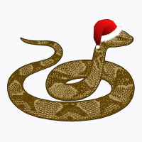 Merry Hissmas Christmas Santa Hat Copperhead Snake Long Sleeve T Shirt T-shirt | Artistshot