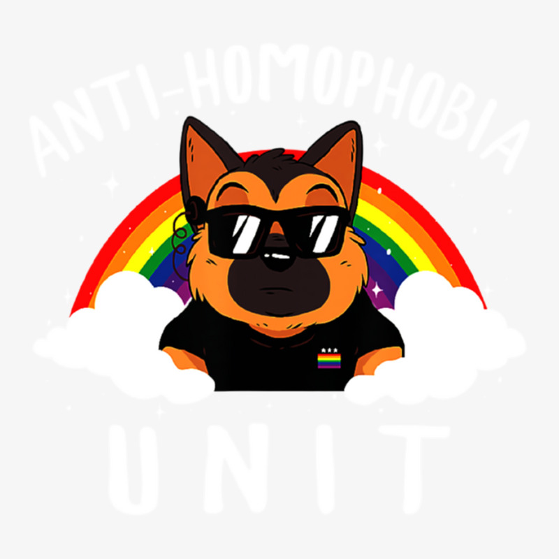 Homophobia Unit German Shepherd Ladies Fitted T-Shirt by cm-arts | Artistshot