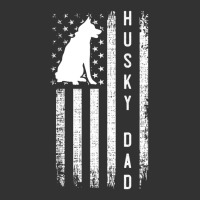 Mens Husky Lover Siberian Husky Dad American Flag Dog Lover Baby Bodysuit | Artistshot