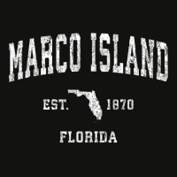 Marco Island Florida Fl Vintage Athletic Sports Design T Shirt Scorecard Crop Tee | Artistshot