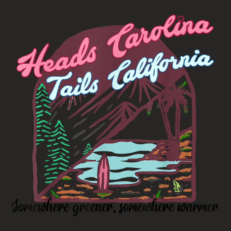 Heads Carolina Tail California Western Summer Beach Paradise T Shirt Ladies Fitted T-Shirt by cm-arts | Artistshot