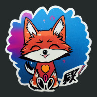 Chibi Fox Cute Chibi Anime Sticker Women's Triblend Scoop T-shirt | Artistshot