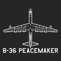 Convair B-36 Peacemaker Airplane Aircraft Blueprint Plane Art Ladies Fitted T-shirt | Artistshot