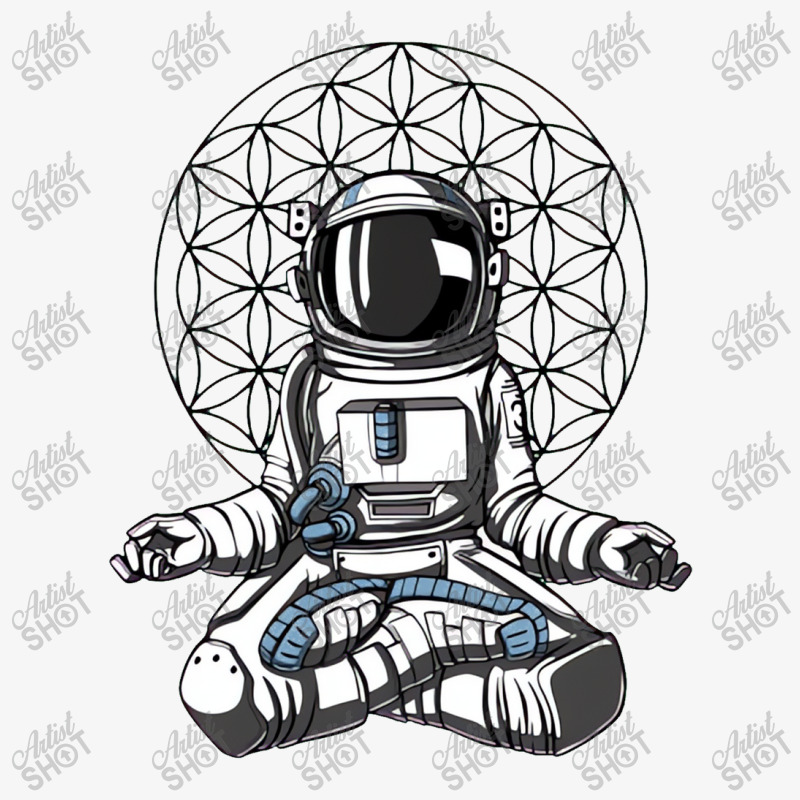 Space Astronaut Yoga Meditation Ladies Fitted T-Shirt by wg6artmart | Artistshot