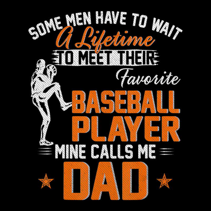 My Favorite Baseball Player Calls Me Dad Father's Day Women's V-Neck T-Shirt by Kemriban527 | Artistshot