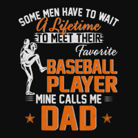 My Favorite Baseball Player Calls Me Dad Father's Day Crop Top | Artistshot