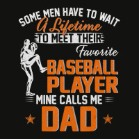 My Favorite Baseball Player Calls Me Dad Father's Day Scorecard Crop Tee | Artistshot