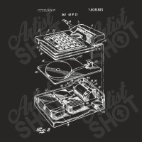 Electronic Calculator Patent Blueprint Ladies Fitted T-shirt | Artistshot