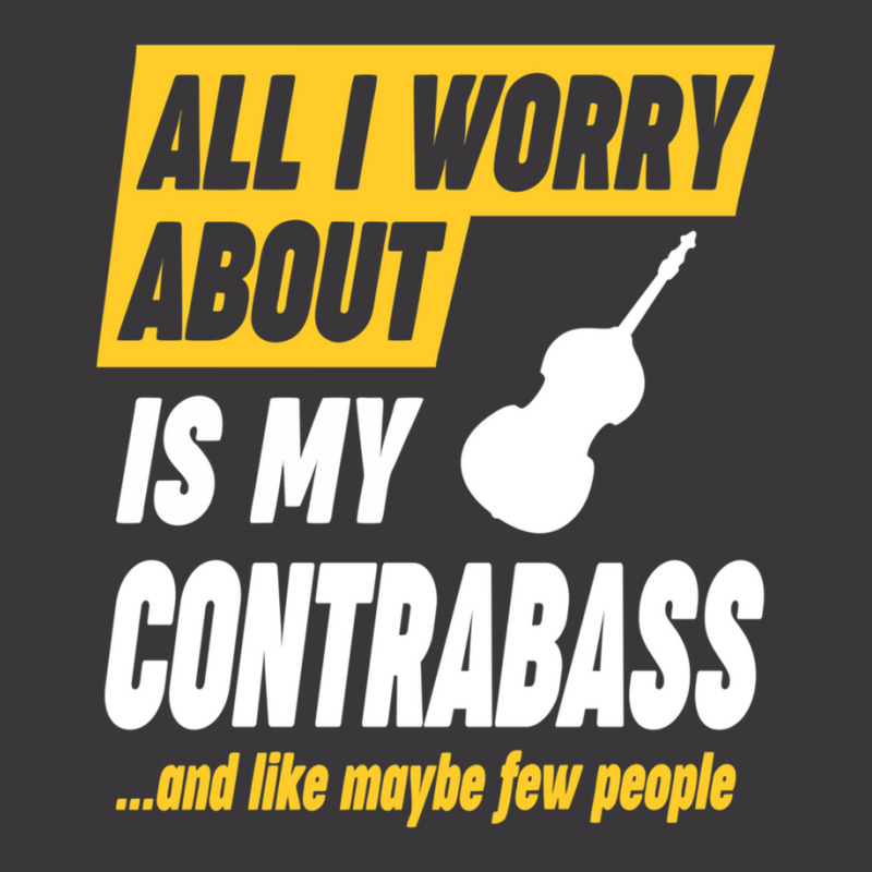 Contrabass Player Worries Funny Quote Ladies Curvy T-Shirt by cm-arts | Artistshot