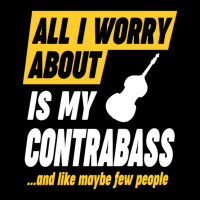 Contrabass Player Worries Funny Quote Cropped Sweater | Artistshot