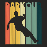 Retro Style Parkour Vintage Urban Free Running T Shirt Ladies Fitted T-shirt | Artistshot