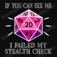 Womens D20 Rpg Gaming If You Can See Me I Failed My Stealth Check V-ne Crop Top | Artistshot