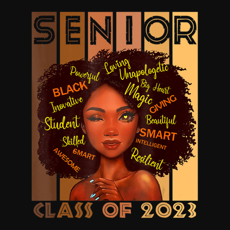 Senior 2023 Class Black Smart Afro Melanin African American Crop Top by kentuckykonpha9 | Artistshot