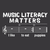 Music Literacy Matters I Like To Eat Puppies T Shirt Ladies Curvy T-shirt | Artistshot