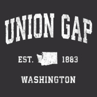 Womens Union Gap Washington Wa Vintage Athletic Sports Design V Neck T Vintage Short | Artistshot