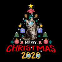 Quarantine Christmas 2020 Tree Maine Coon Cat Mask Gift Sweatshirt Zipper Hoodie | Artistshot