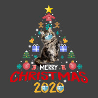 Quarantine Christmas 2020 Tree Maine Coon Cat Mask Gift Sweatshirt Vintage T-shirt | Artistshot