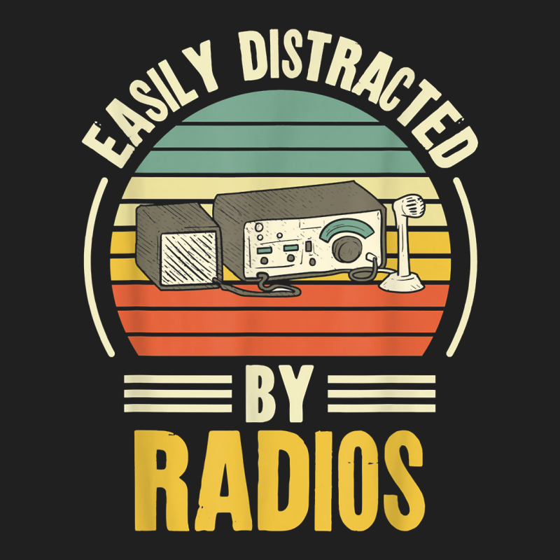 Easily Distracted By Radios Ham Radio Amateur Radio T Shirt Ladies Polo Shirt by cm-arts | Artistshot