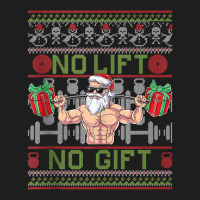 No Lift No Fitness Gift Santa Claus Christmas Bodybuilder Tank Top Classic T-shirt | Artistshot