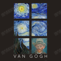 Van Gogh Starry Night Painting Collage With Self-portrait Tank Top | Artistshot