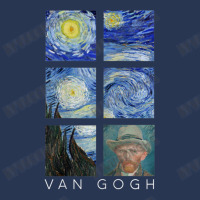 Van Gogh Starry Night Painting Collage With Self-portrait Men Denim Jacket | Artistshot