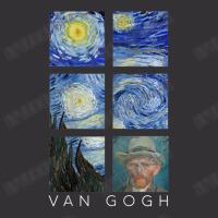 Van Gogh Starry Night Painting Collage With Self-portrait Vintage Short | Artistshot