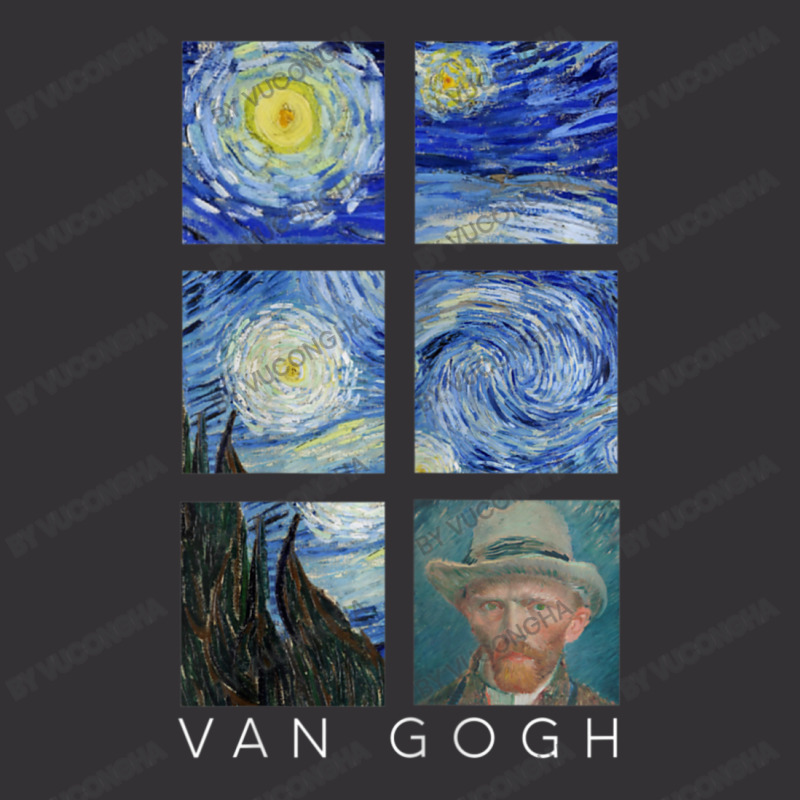 Van Gogh Starry Night Painting Collage With Self-portrait Vintage Short by vucongha | Artistshot