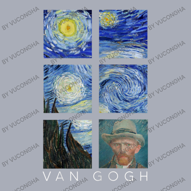 Van Gogh Starry Night Painting Collage With Self-portrait Tank Dress by vucongha | Artistshot