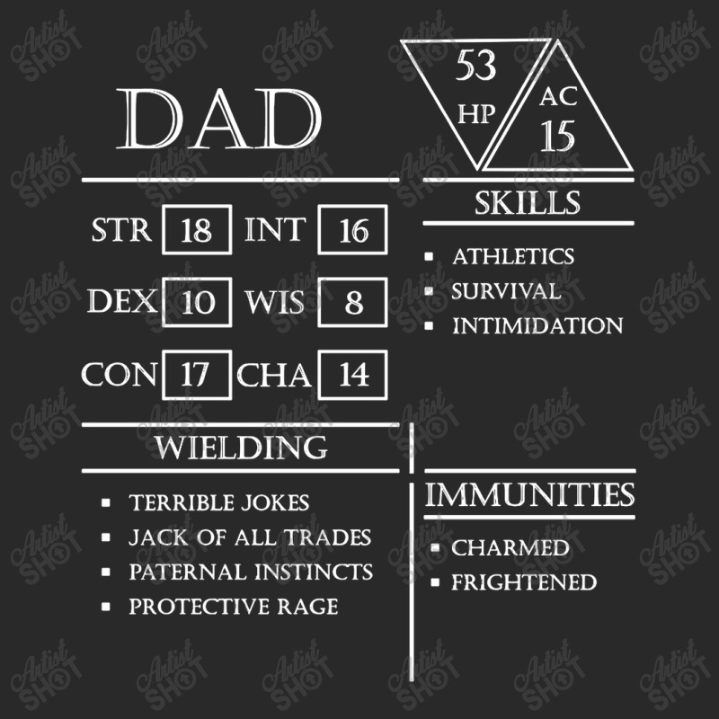 Dad Stats Toddler T-shirt by Melissa Store | Artistshot