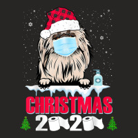 Pekingese Face Mask Dog Merry Christmas 2020 Funny Gift Xmas T Shirt Ladies Fitted T-shirt | Artistshot