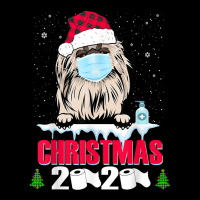 Pekingese Face Mask Dog Merry Christmas 2020 Funny Gift Xmas T Shirt Cropped Hoodie | Artistshot