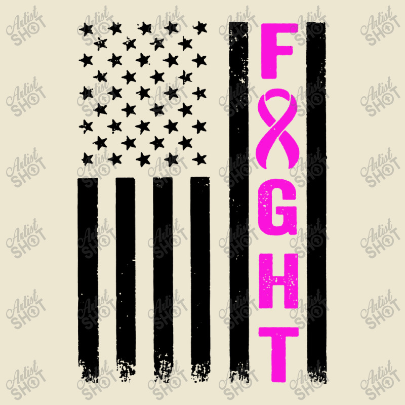 Fight Breast Survivor American Flag Cropped Hoodie by Saprol Tees | Artistshot