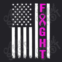 Fight Breast Survivor American Flag Youth Tee | Artistshot