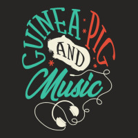 Guinea Pigs Music Notes Musician Ladies Fitted T-shirt | Artistshot