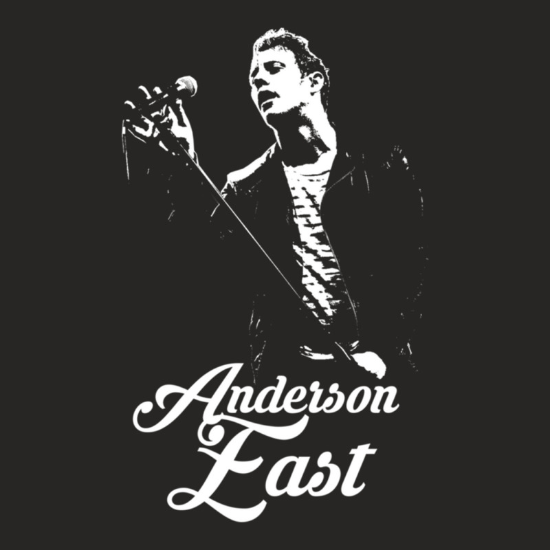 Anderson - White Stencil - East Essential Ladies Fitted T-Shirt by JefferyJohnson | Artistshot