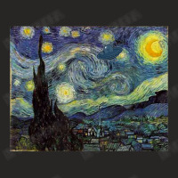 Van Gogh Starry Night Ufo Invasion Artistic Ladies Fitted T-shirt | Artistshot