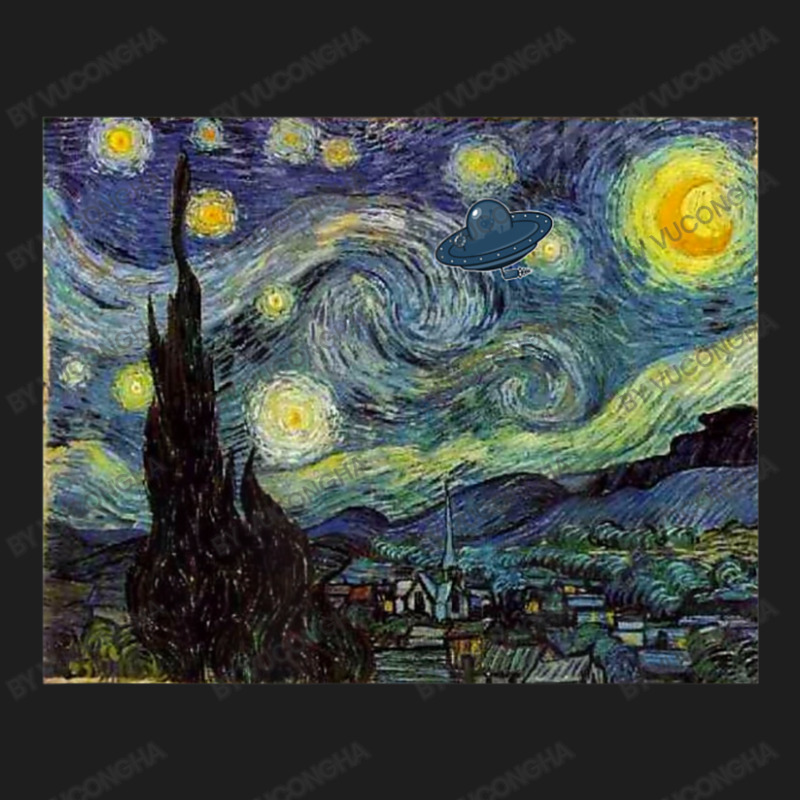 Van Gogh Starry Night Ufo Invasion Artistic Classic T-shirt by vucongha | Artistshot