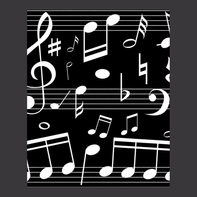 Dancing Music Notes Black And White Ladies Curvy T-Shirt by cm-arts | Artistshot