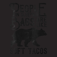 Womens People In Sleeping Bags Are Like Soft Tacos Funny Camping V Nec Vintage Cap | Artistshot