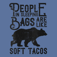 Womens People In Sleeping Bags Are Like Soft Tacos Funny Camping V Nec Lightweight Hoodie | Artistshot