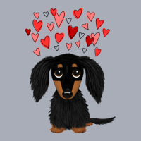 Black And Tan Longhaired Dachshund With Hearts For Boyfriend Tank Dress | Artistshot