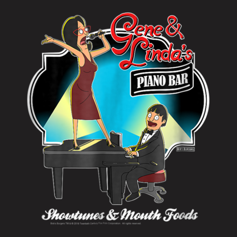 B0b's.burgers Gene And Linda's Piano Bar T-shirt | Artistshot