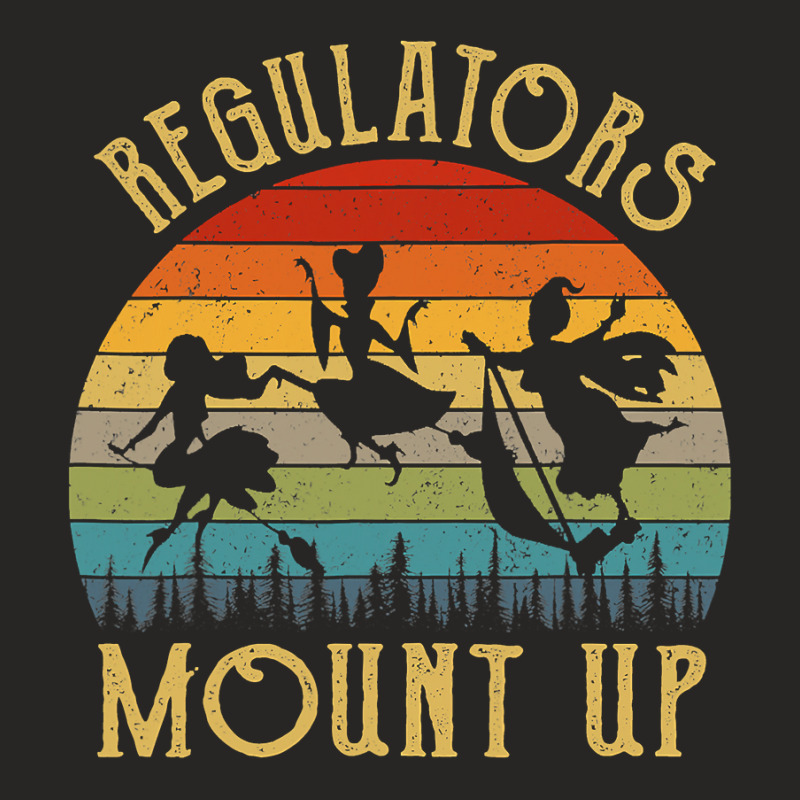 Vintage Halloween Regulators Mount Up Witches Costume Ladies Fitted T-Shirt by Thanhhuong90 | Artistshot