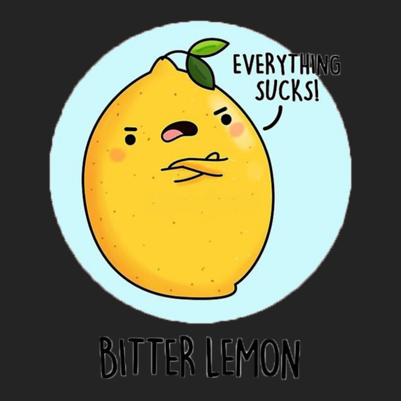 Bitter Lemon Cartoon Pun 3/4 Sleeve Shirt by NicholasRoberson | Artistshot