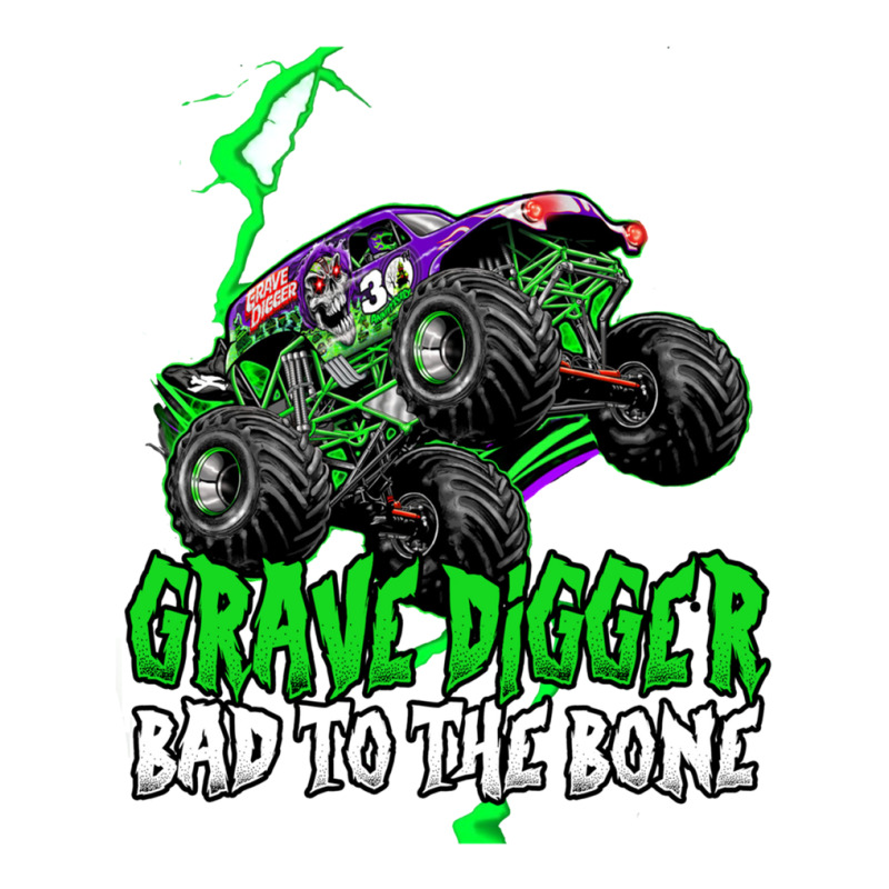 Custom Grave Digger Bad To The Bone Monster Jam Grave Digger Monster ...