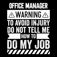 Office Manager Warning Youth Zipper Hoodie | Artistshot