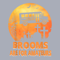 Brooms Are For Amateurs Witch Riding School Bus Halloween Tank Dress | Artistshot